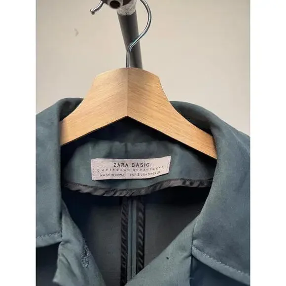 Zara Basic Women's Green Jacket - Picture 4 of 5
